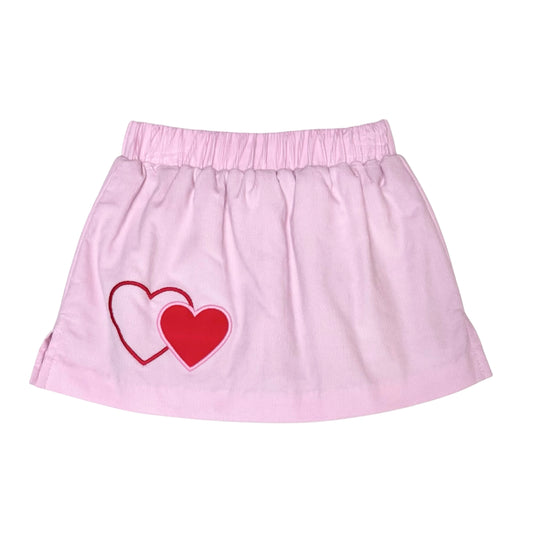 Hearts Miley Skort, Pink Cord
