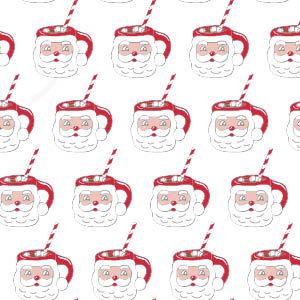 Hot Cocoa Santa Parker Zippered Footie