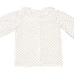 Christmas White & Red Plumetti Girl's Blouse