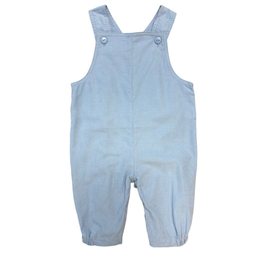 Boy's Corduroy Sky Blue Overalls with Cinched Ankles