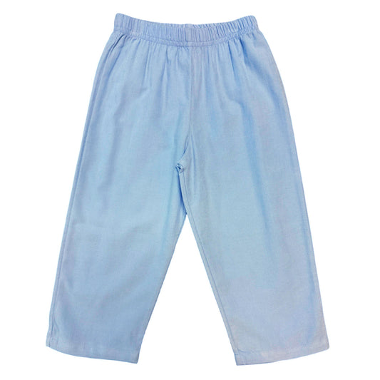 Boy's Corduroy Sky Blue Pull On Pants