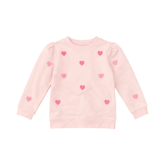 All Over Sweetheart Sweatshirt, Hearts