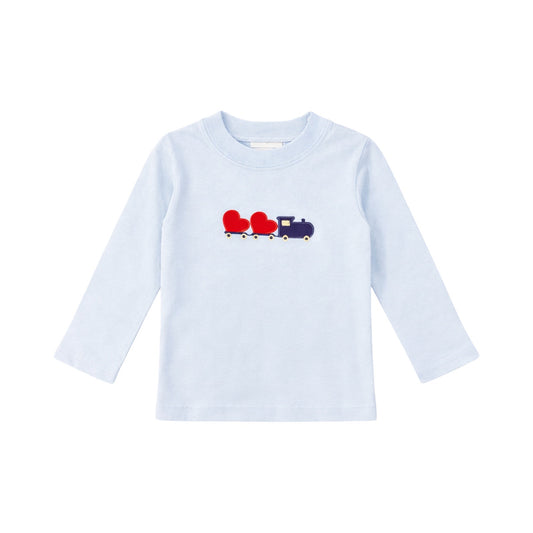 Long Sleeve Applique T-Shirt, All Aboard Love