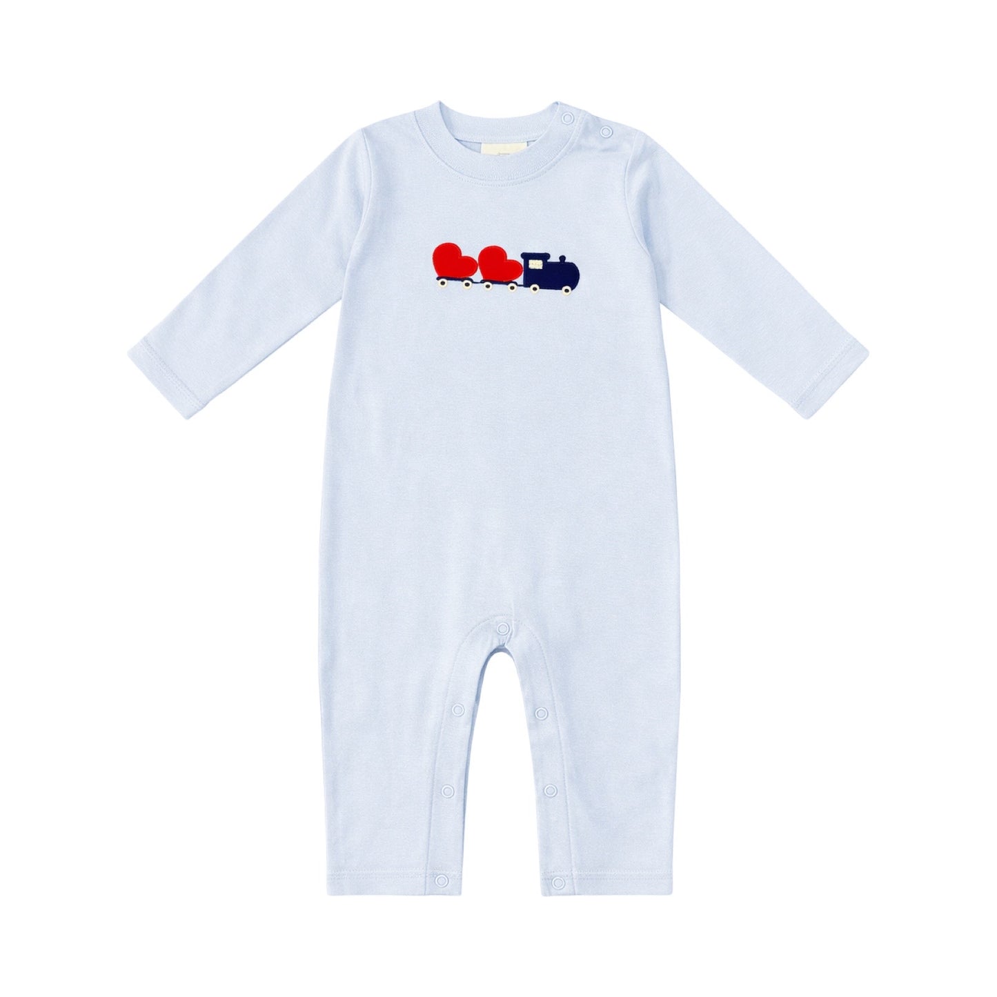 Long Sleeve Applique Romper, All Aboard Love
