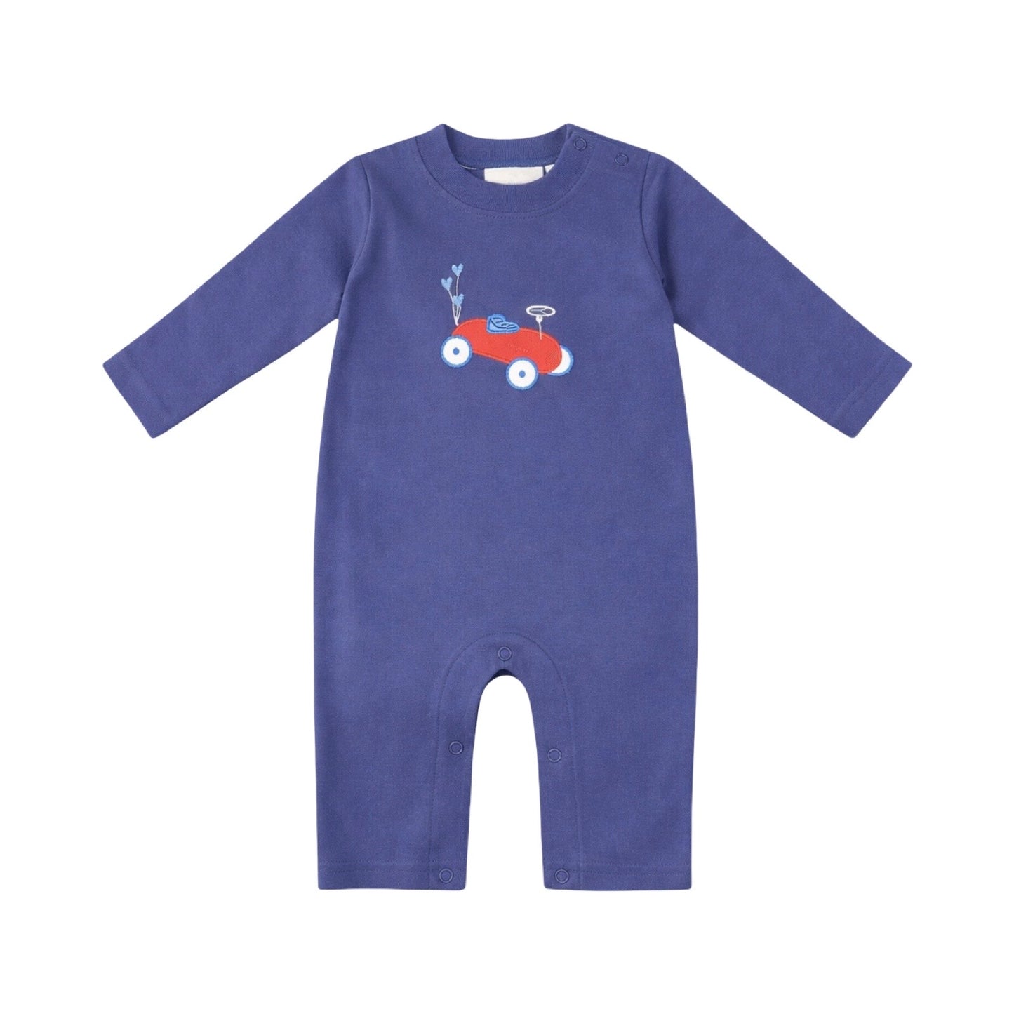 Long Sleeve Applique Romper, Love on the Go