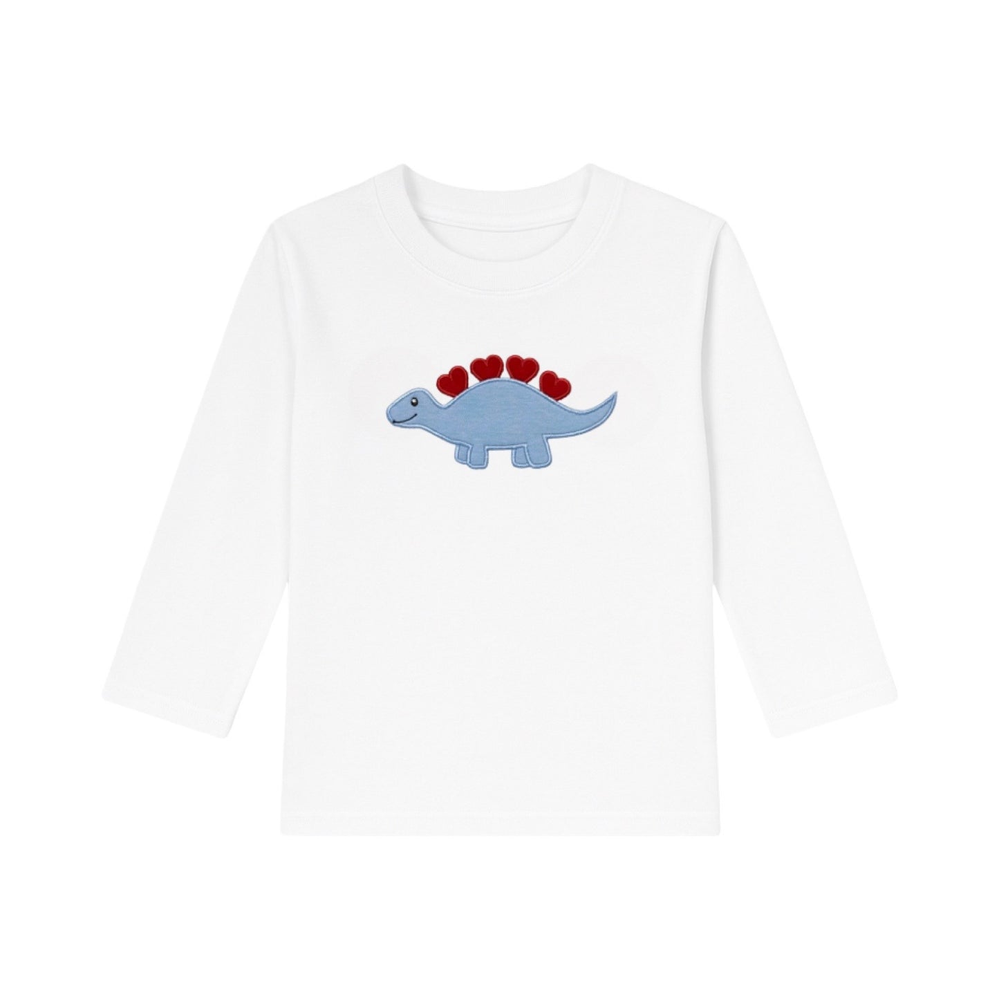 Long Sleeve Applique T-Shirt, Loveasaurus