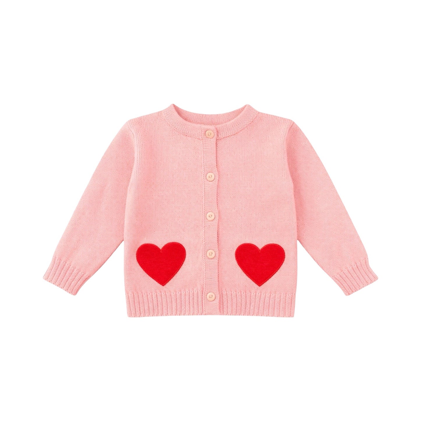 Applique Cardigans, Hearts