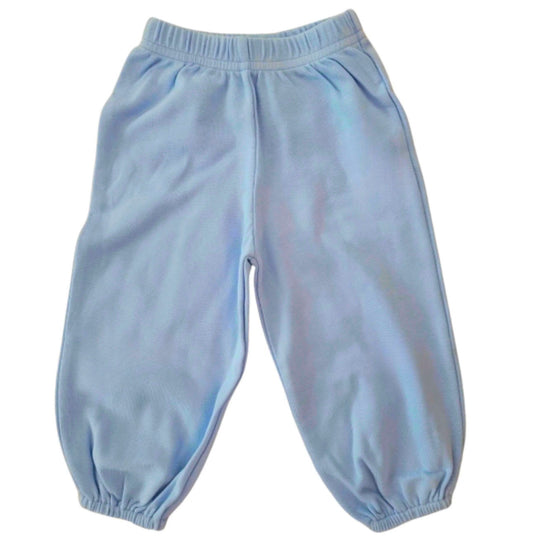 Boy's Jersey Cotton Sky Blue Cinched Ankle Pants