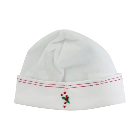 Boy Candy Cane Hat with Double Stitch