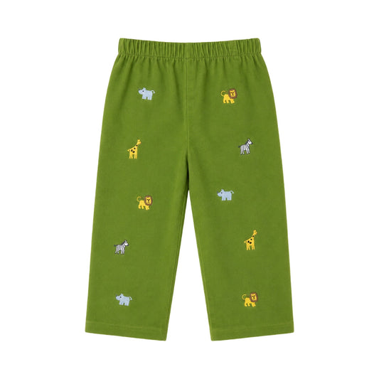 Safari Leo Pants, Sage Green Cord