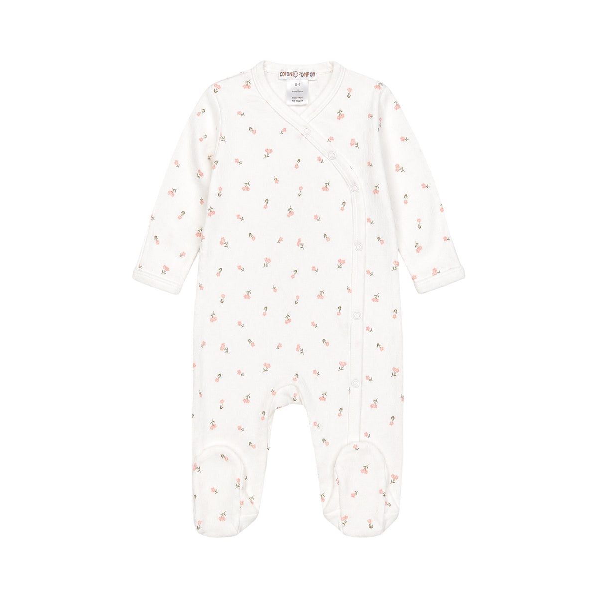 Little Flowers Pointelle Footie