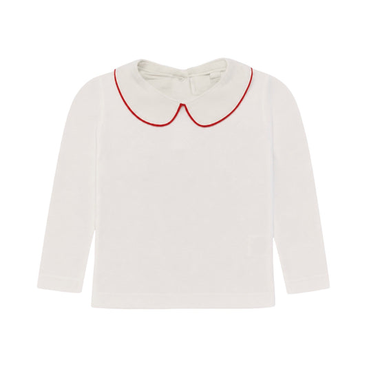 Peter Pan Collared Long Sleeve Shirt