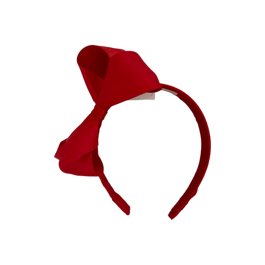 Medium Matte Satin Headband, Red