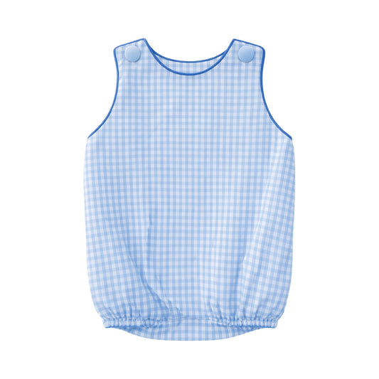 Christopher Seersucker Sunsuit, Buffalo Check