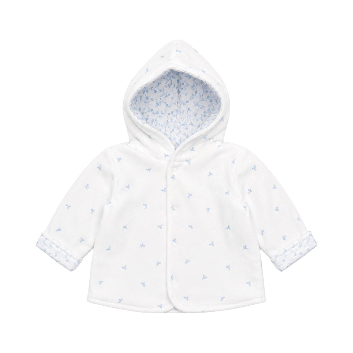 Little Leave Reversible Velour Hooded Jacket