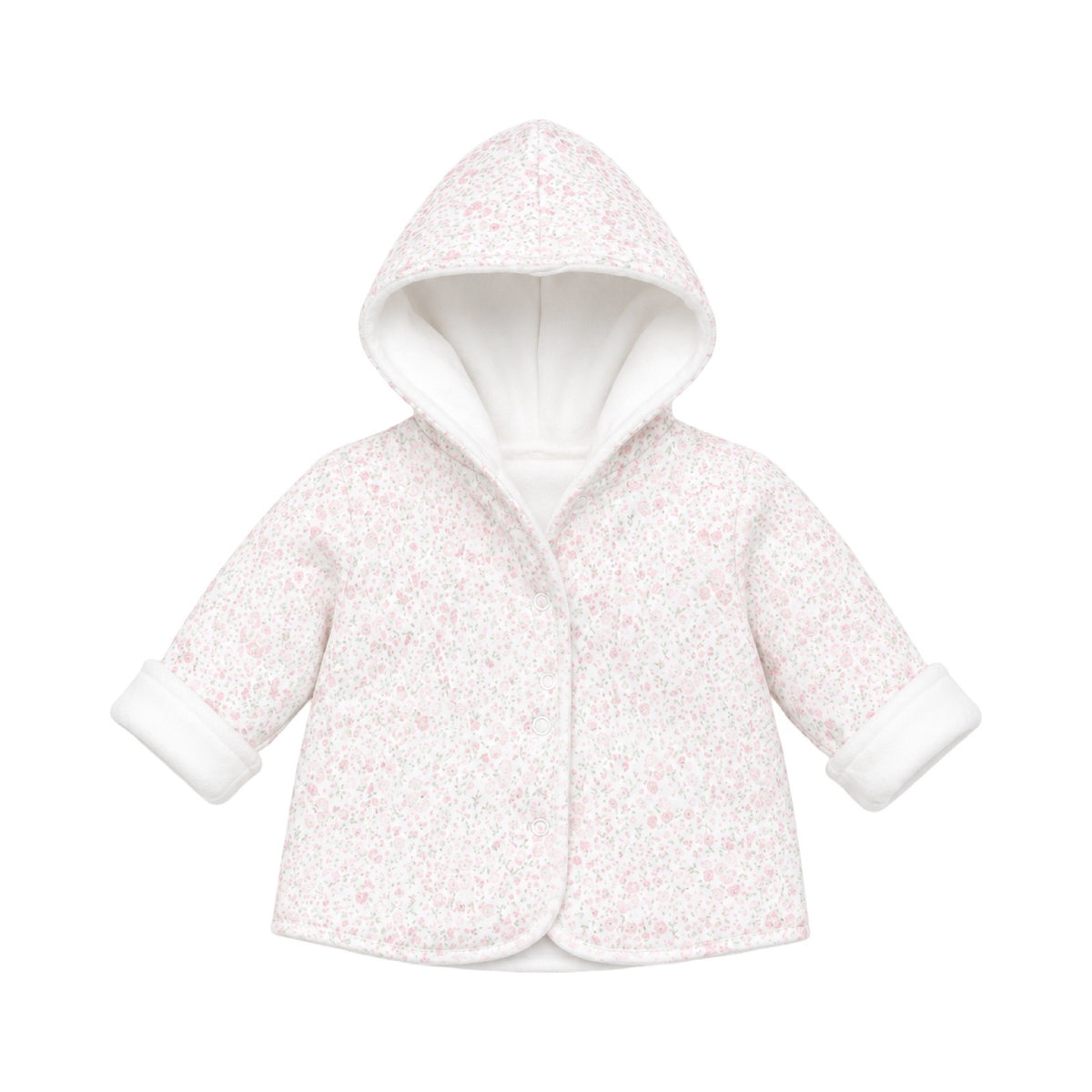 Reversible Garden Rose Velour Hooded Jacket