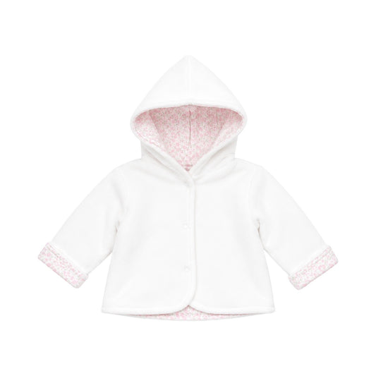 Reversible Garden Rose Velour Hooded Jacket