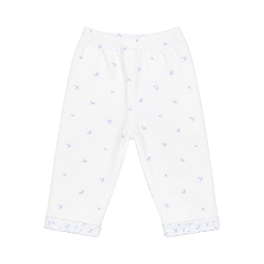 Blue Leaf Velour Pants