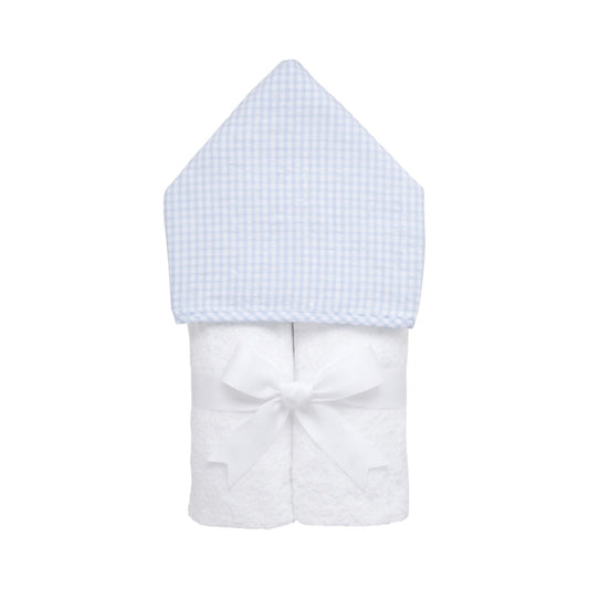 Kiddo Hooded Towel, Blue Check