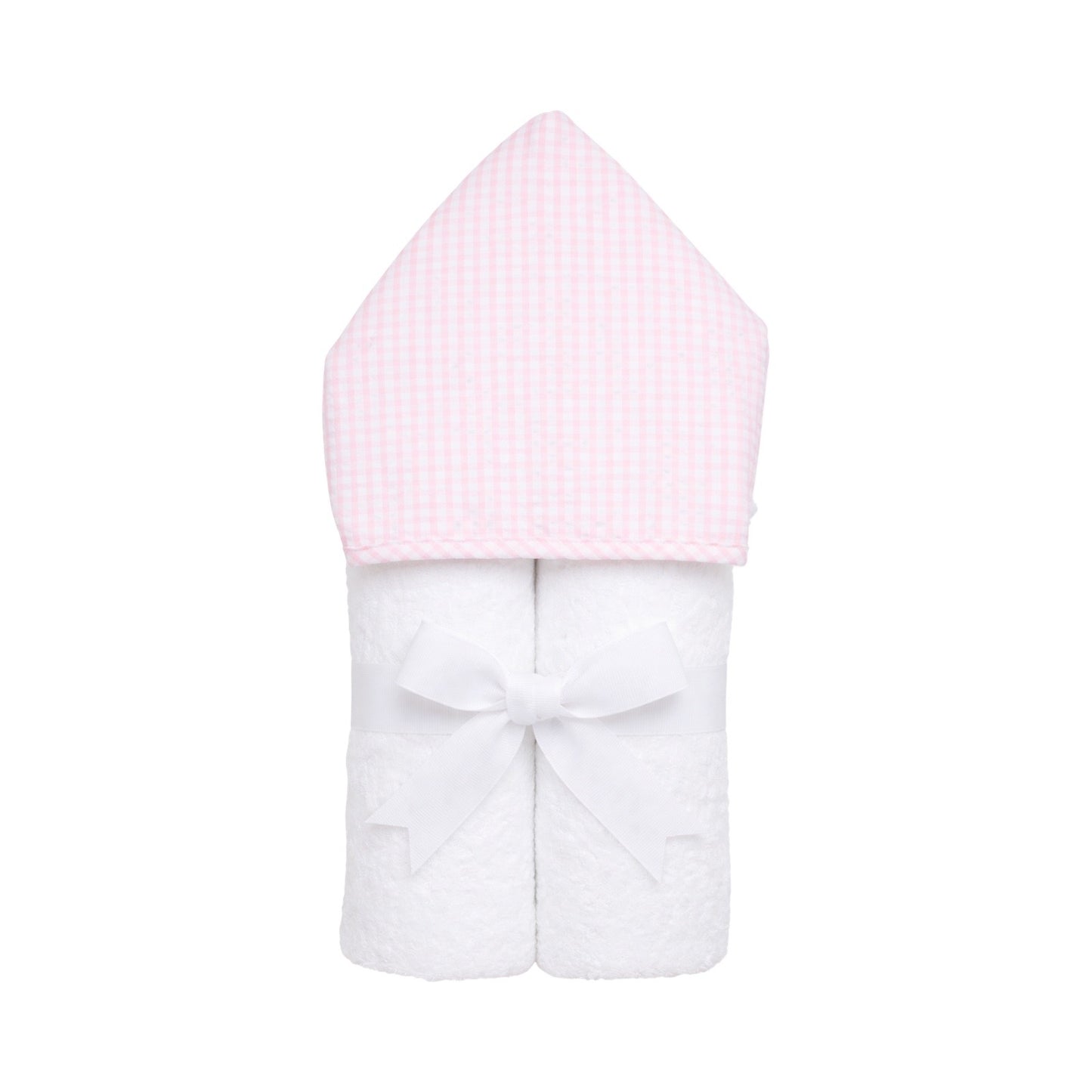 Kiddo Hooded Towel, Pink Check