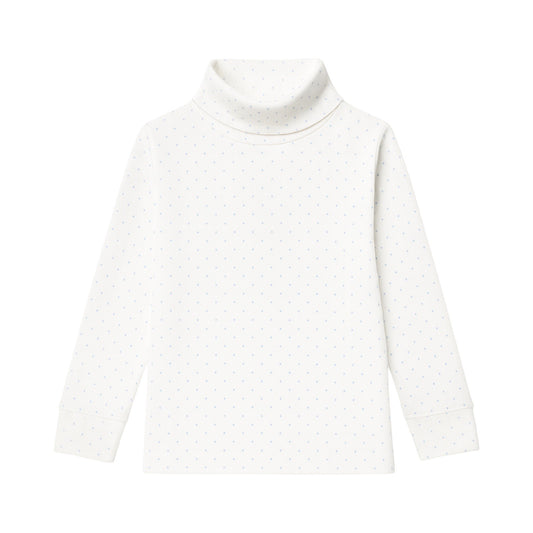 Printed Turtleneck, Polka Dot