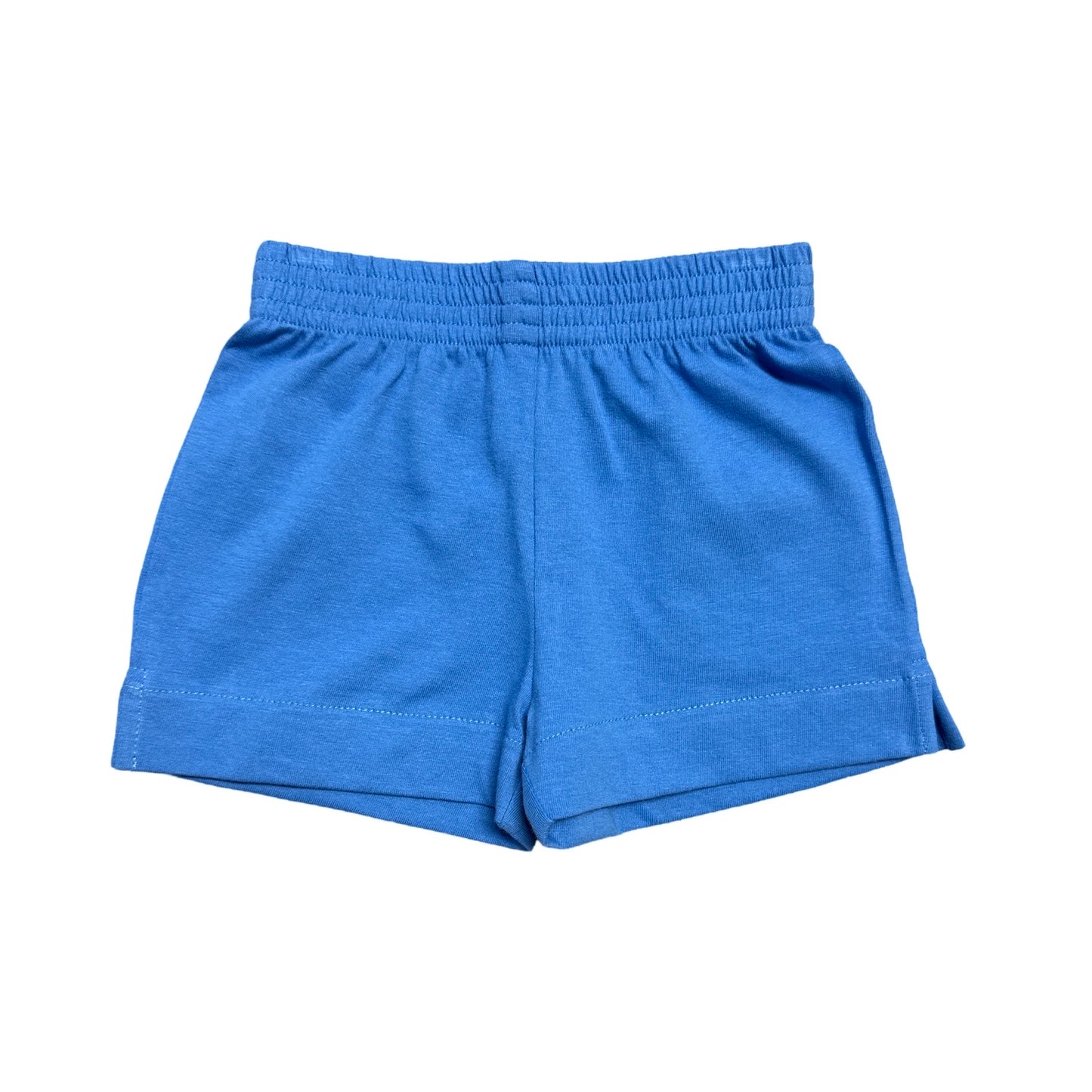 Boy's Cotton Play Shorts, Ocean Blue (Shorter Version)