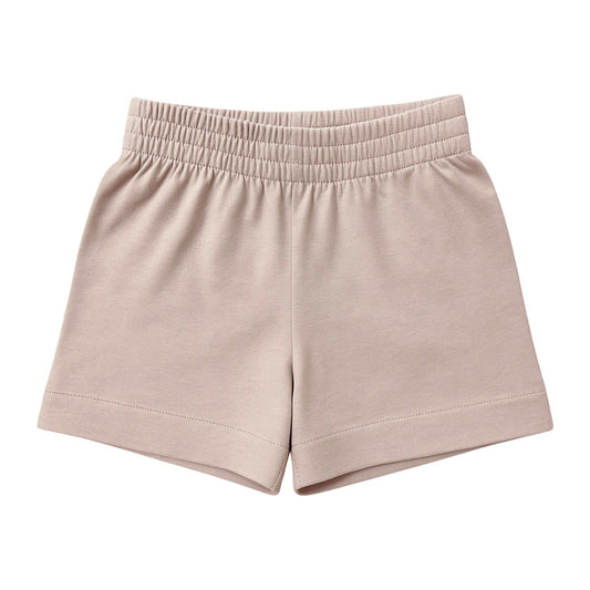 Boy's Cotton Play Shorts, Khaki (Shorter Version)