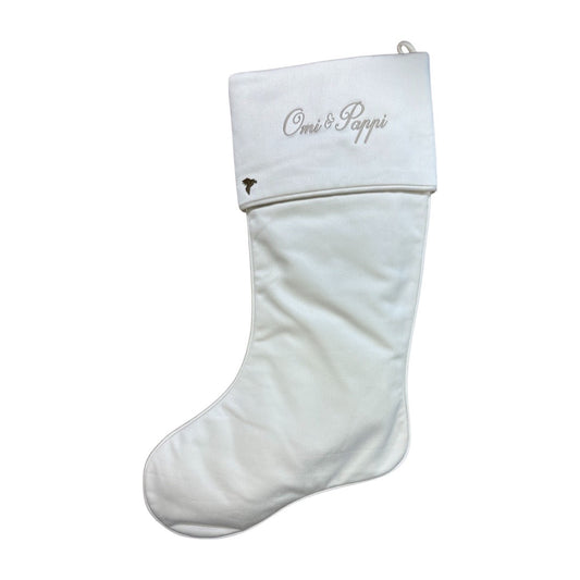 Ivory Christmas Stocking with Cuff