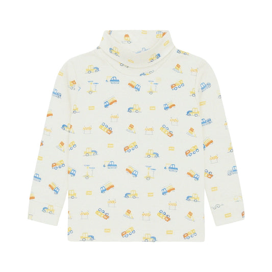 Printed Turtleneck, Construction Site