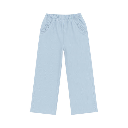 Ruffle Corduroy Pocket Pants