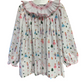 Girl's Long-Sleeve Smocked Nutcracker Print Dress
