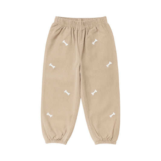 Embroidered Corduroy Bloomer Pants, Dog Bones
