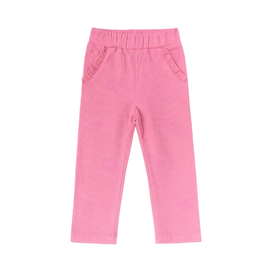 Ruffle Corduroy Pocket Pants