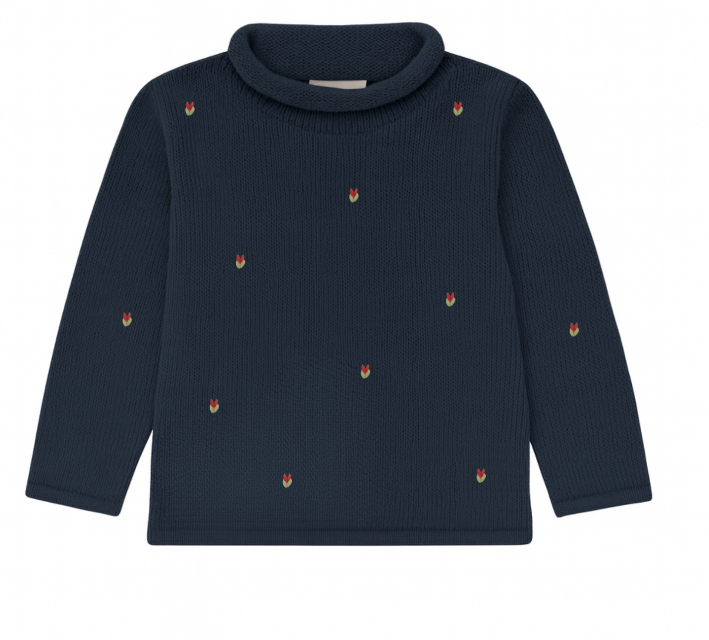 Tiny Flower Rollneck Sweater