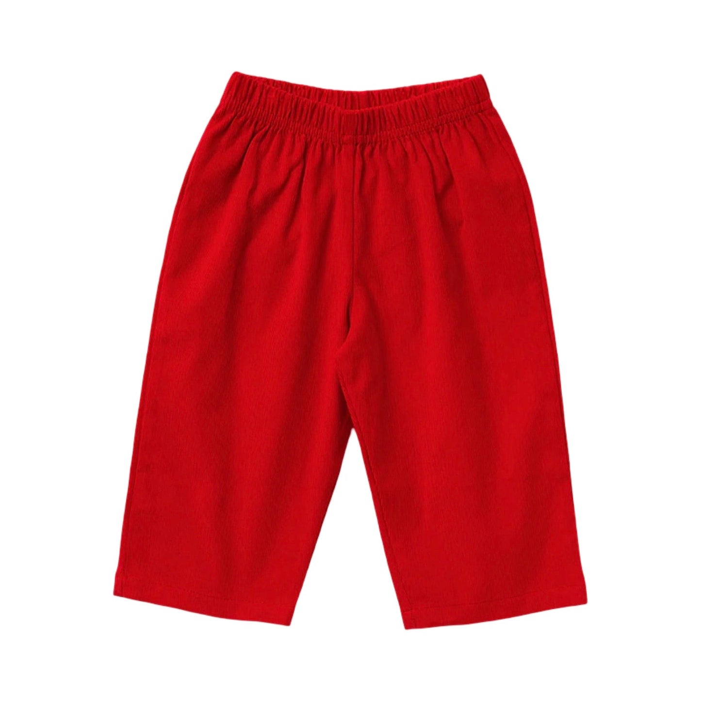Boy's Corduroy Red Pull On Pants