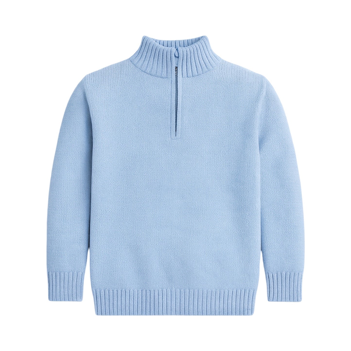 Boy's 1/4 Zip Sweater, Sky Blue