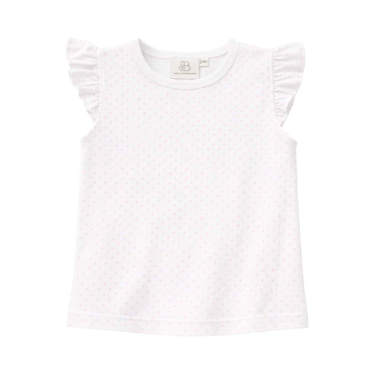 Polka Dot Flutter Top
