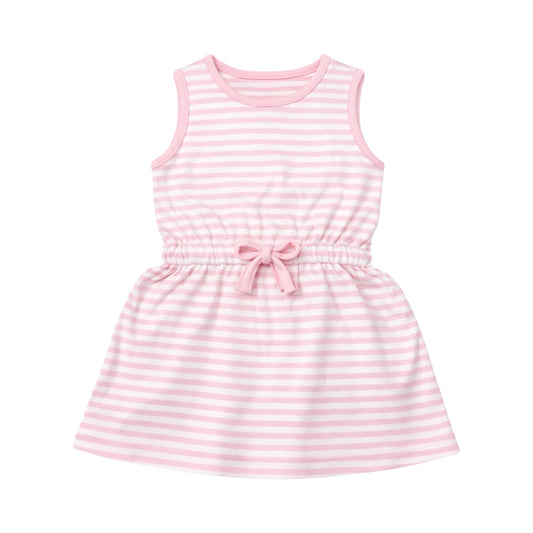 Striped Tie Waist Dress