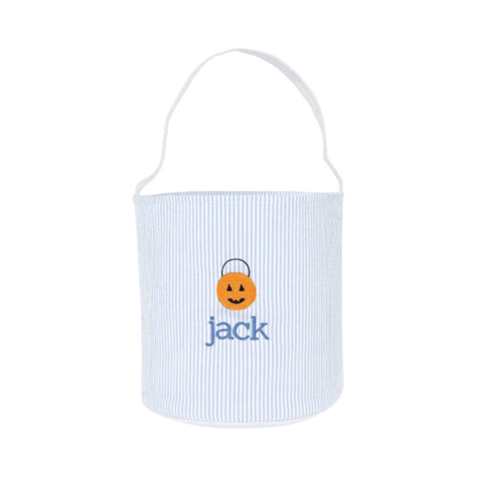 Seersucker Tote, Blue