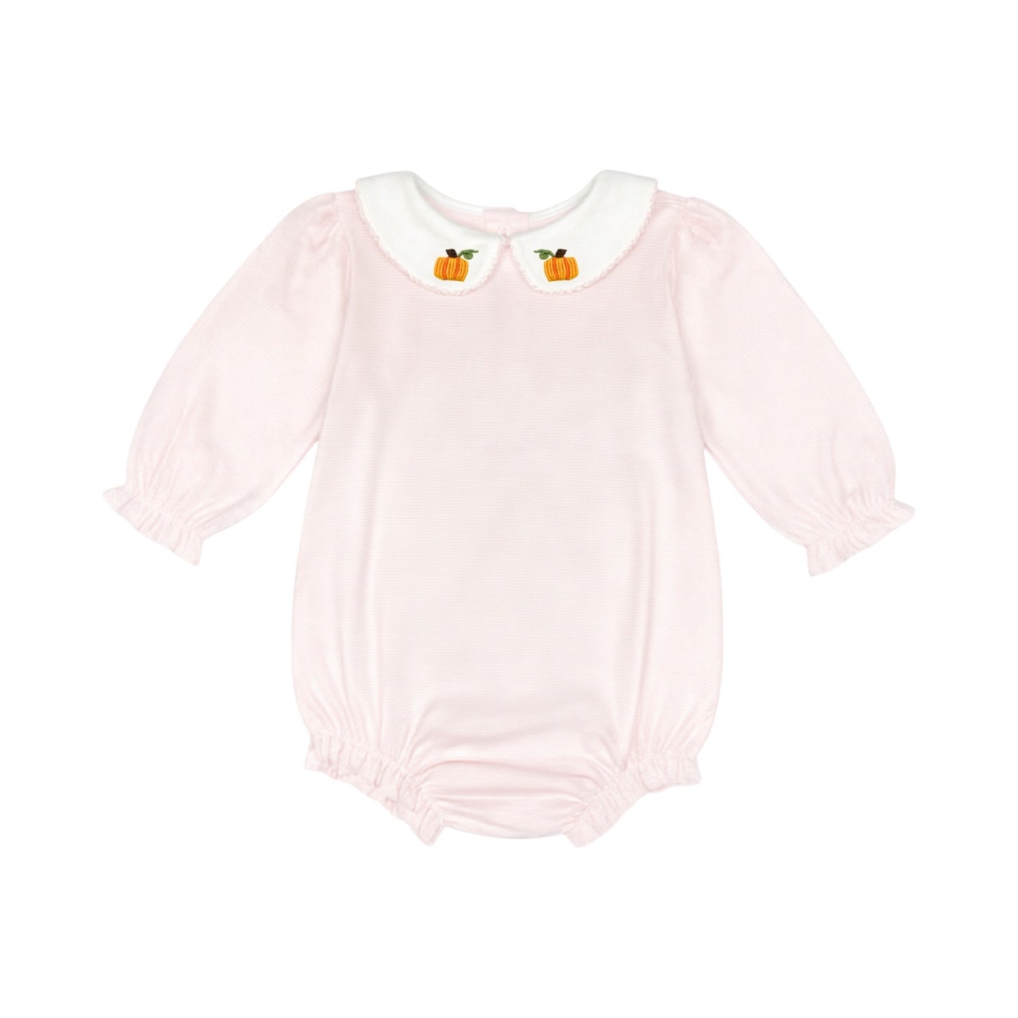 Long Sleeve Striped Collared Bubble, Pumpkins