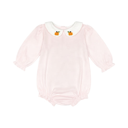 Long Sleeve Striped Collared Bubble, Pumpkins