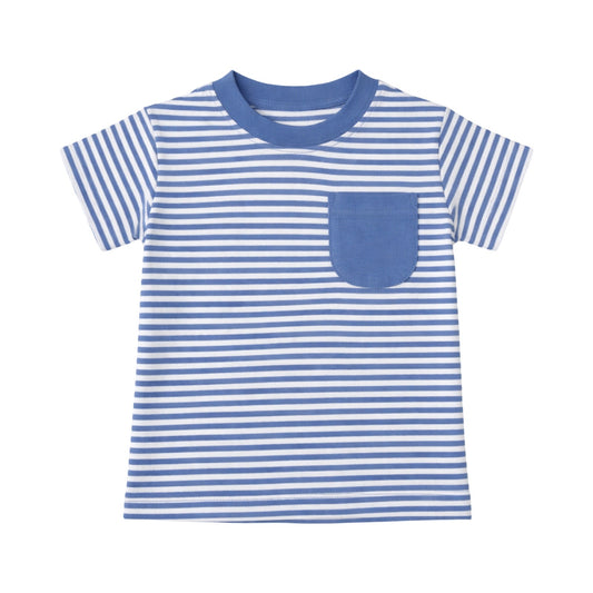 Short Sleeve Striped Pocket T-Shirt