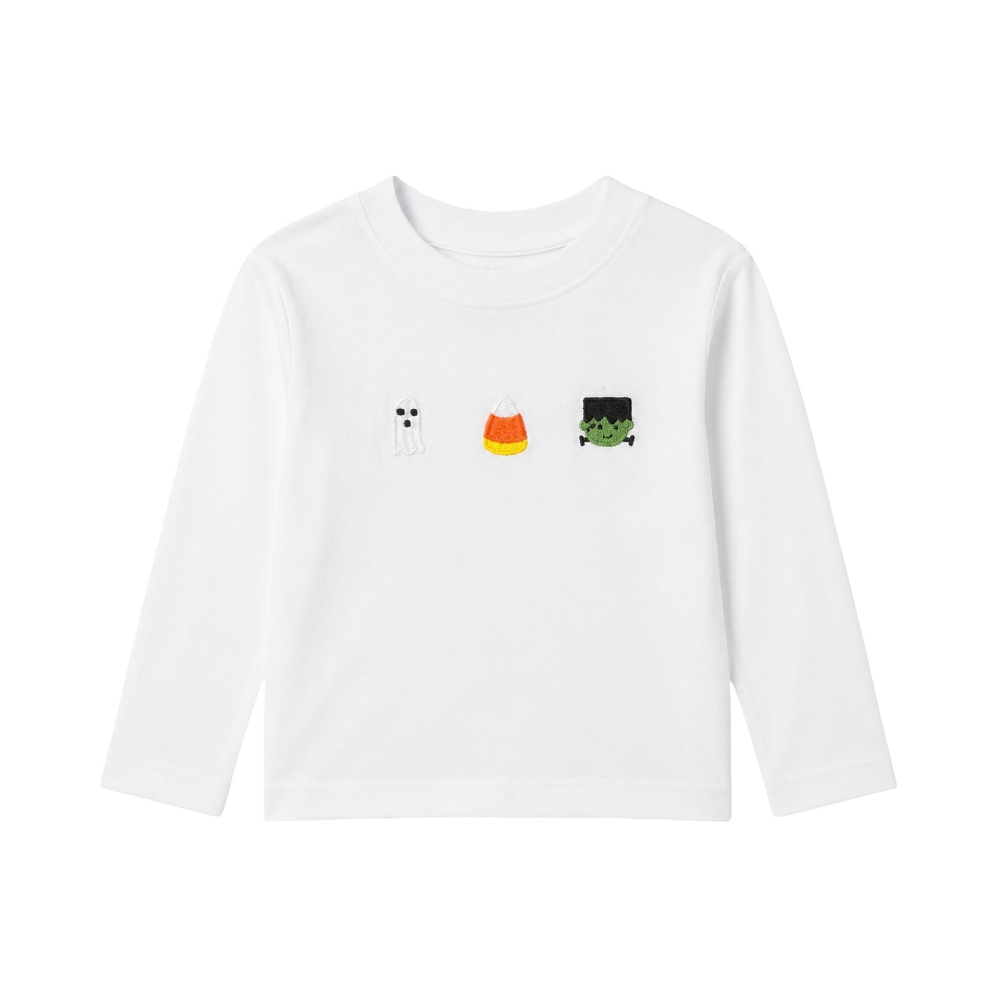 Embroidered Long Sleeve T-Shirt, Halloween Icons