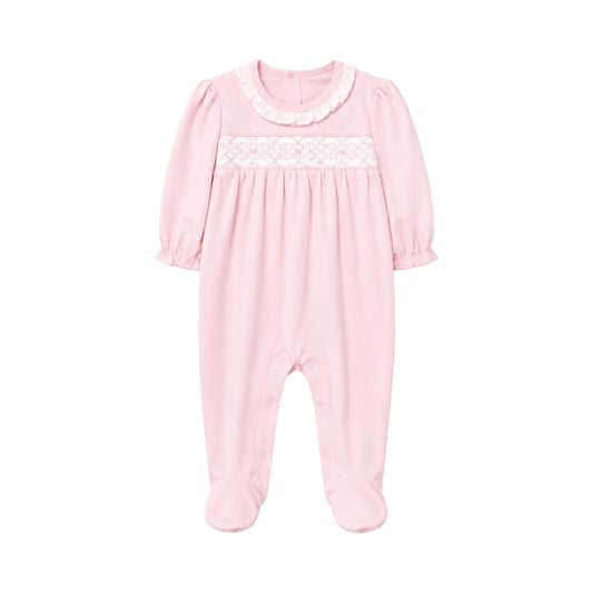 Hand Smocked Footie, Bows