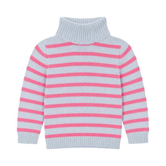 Mock Neck Striped Sweater