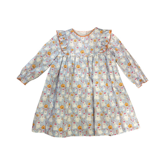 Halloween Ghost Print Dress