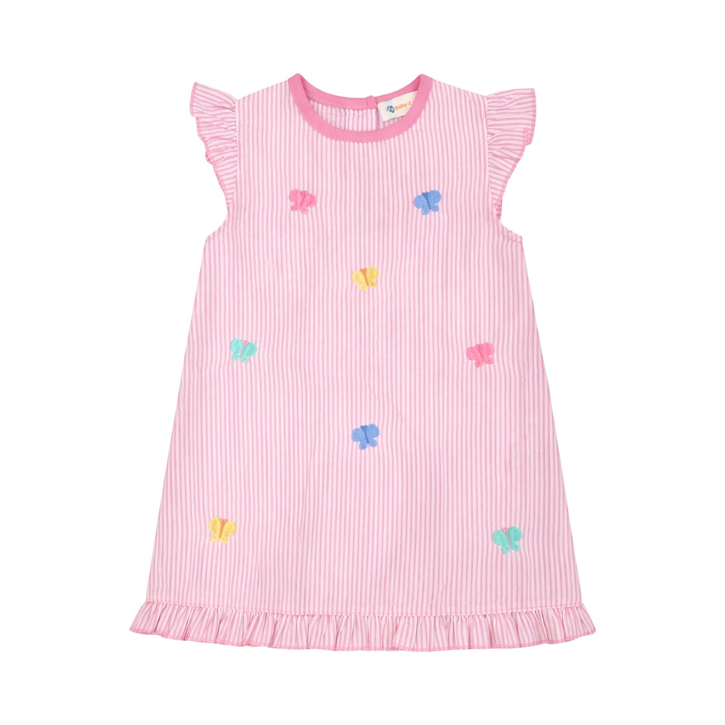 All Over Butterfly Seersucker Dress