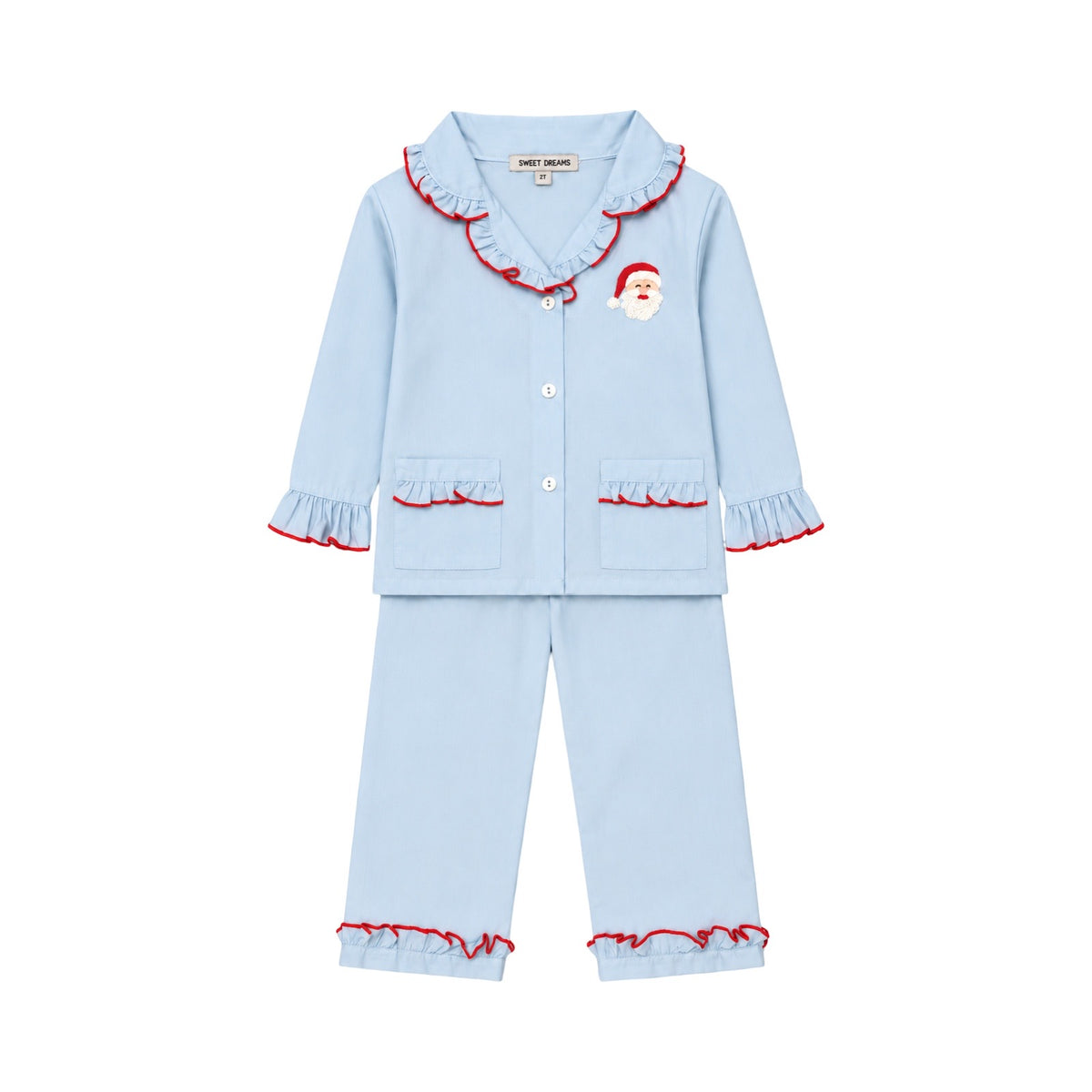 Girl's Santa Pajamas