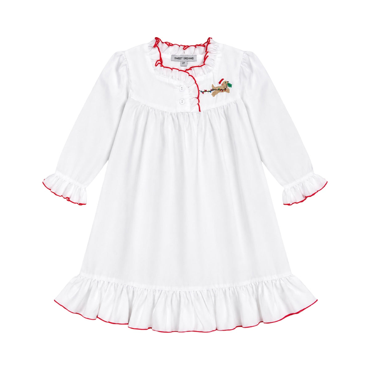Girl's Holiday Pup Gown