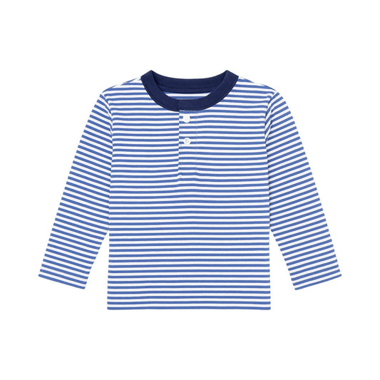 Brooks Striped Henley Top
